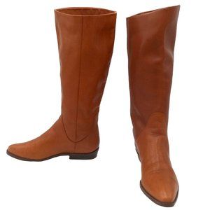 Scruples Womens Brown Leather Fashion Boots Size 6.5 B Ladies  Low Heels